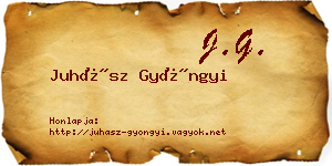 Juhász Gyöngyi névjegykártya