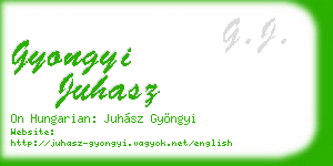 gyongyi juhasz business card