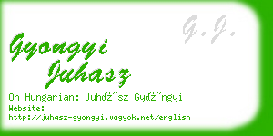 gyongyi juhasz business card
